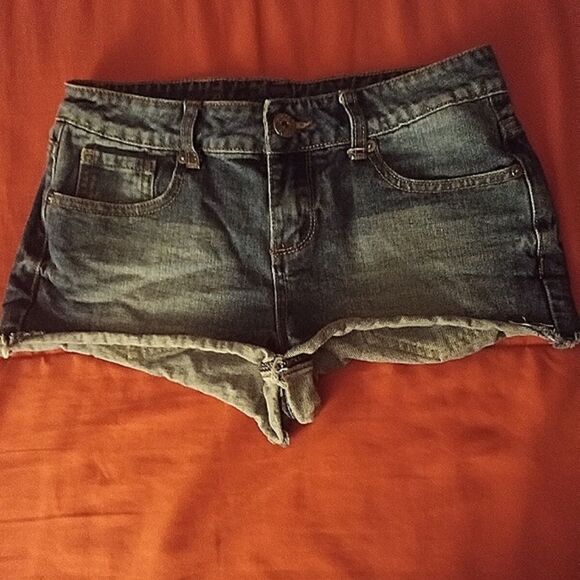 PAPAYA PREMIUM JEAN SHORTS - Picture 1 of 4